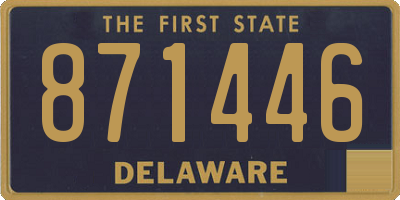 DE license plate 871446