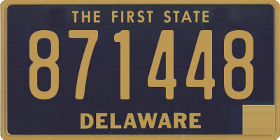 DE license plate 871448