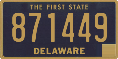DE license plate 871449