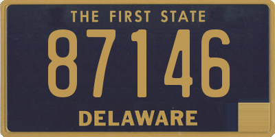 DE license plate 87146