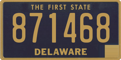 DE license plate 871468