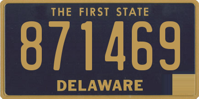 DE license plate 871469
