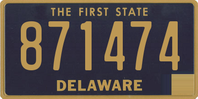 DE license plate 871474
