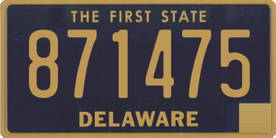 DE license plate 871475