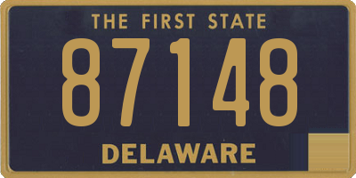 DE license plate 87148