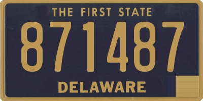 DE license plate 871487
