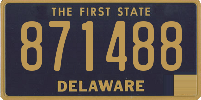 DE license plate 871488