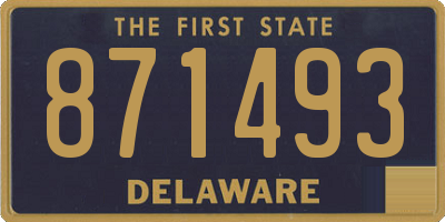 DE license plate 871493