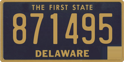 DE license plate 871495