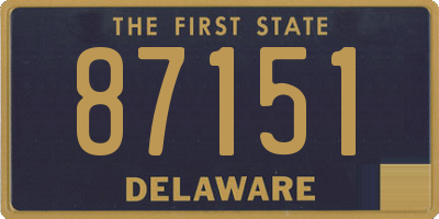 DE license plate 87151