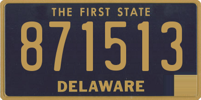 DE license plate 871513