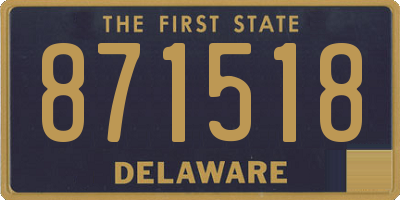 DE license plate 871518