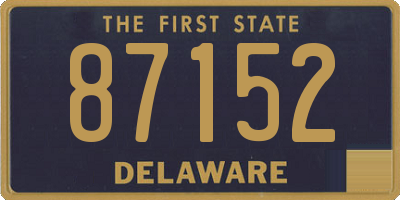 DE license plate 87152