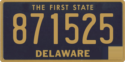 DE license plate 871525