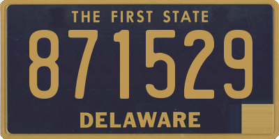 DE license plate 871529
