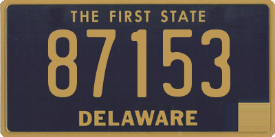 DE license plate 87153