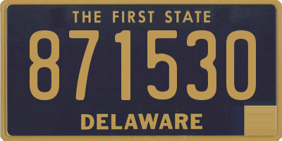 DE license plate 871530
