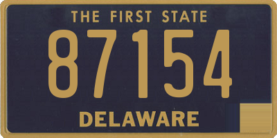 DE license plate 87154