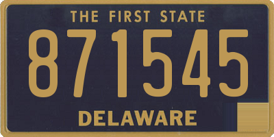DE license plate 871545