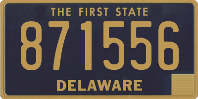 DE license plate 871556