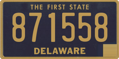 DE license plate 871558