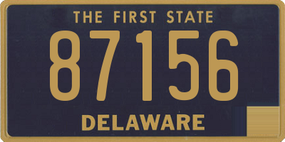 DE license plate 87156