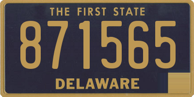 DE license plate 871565