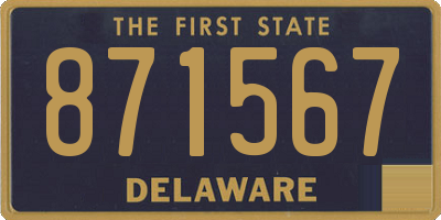 DE license plate 871567