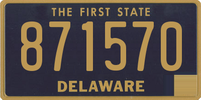 DE license plate 871570