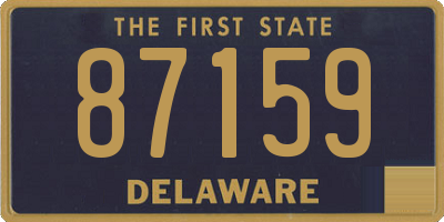 DE license plate 87159