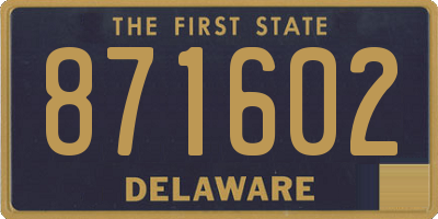DE license plate 871602