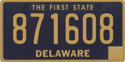 DE license plate 871608