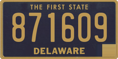 DE license plate 871609