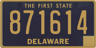DE license plate 871614