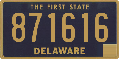 DE license plate 871616