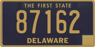 DE license plate 87162