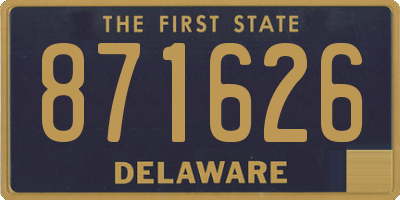 DE license plate 871626