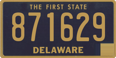 DE license plate 871629