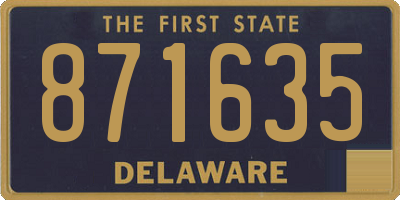 DE license plate 871635