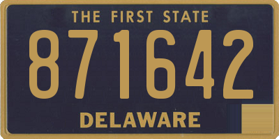 DE license plate 871642