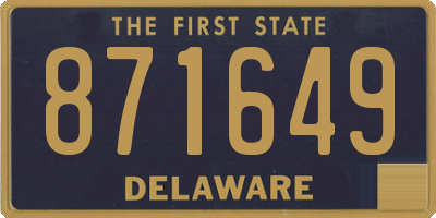 DE license plate 871649