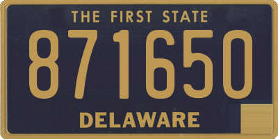 DE license plate 871650