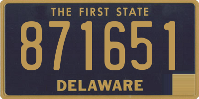 DE license plate 871651