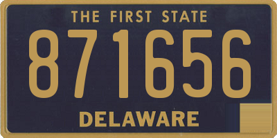 DE license plate 871656