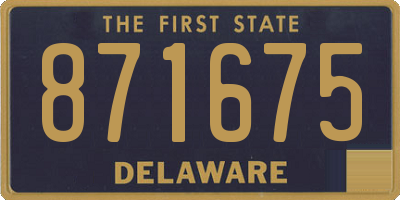 DE license plate 871675