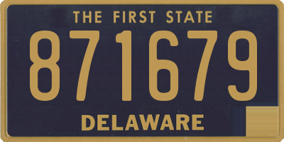 DE license plate 871679