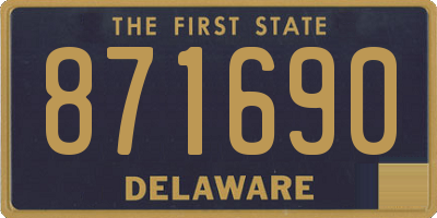 DE license plate 871690