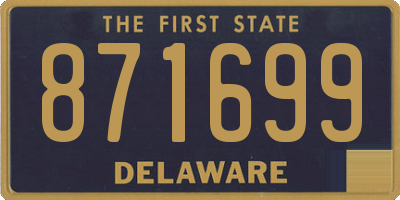 DE license plate 871699