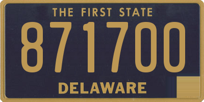 DE license plate 871700