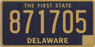 DE license plate 871705